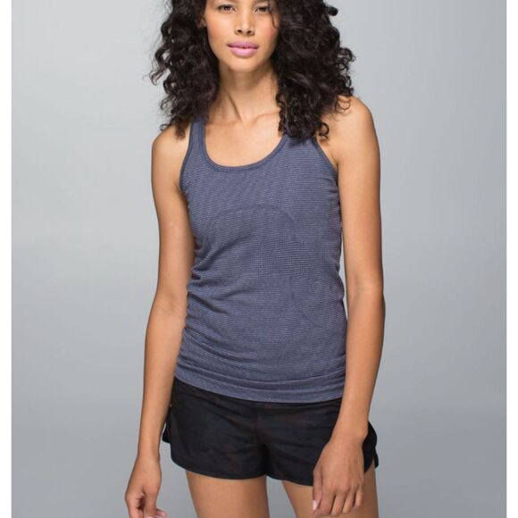 Women Lululemon Run: Swiftly Tech Racerback in Heathered Cadet Blue Size 8 - Picture 1 of 7